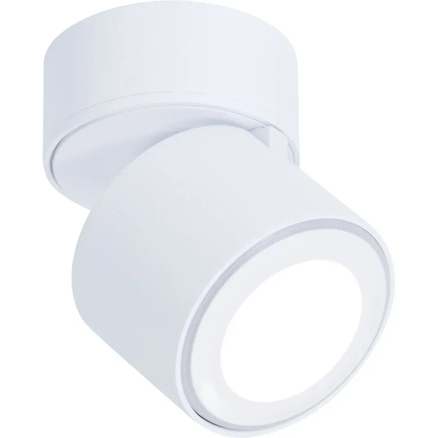 Spot Derby Weiss Metall 8.7 cm 10.9 cm - LED - Lichtfarbe: Warmweiss - Spot- LED Energiesparlampe