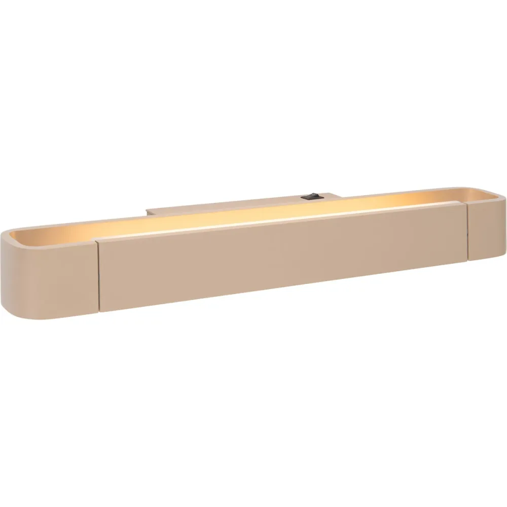 Wandlampe - Farbe: sand - Material: Aluminium/Eisen - LED - Lichtfarbe: Warmweiss - LED Energiesparlampen