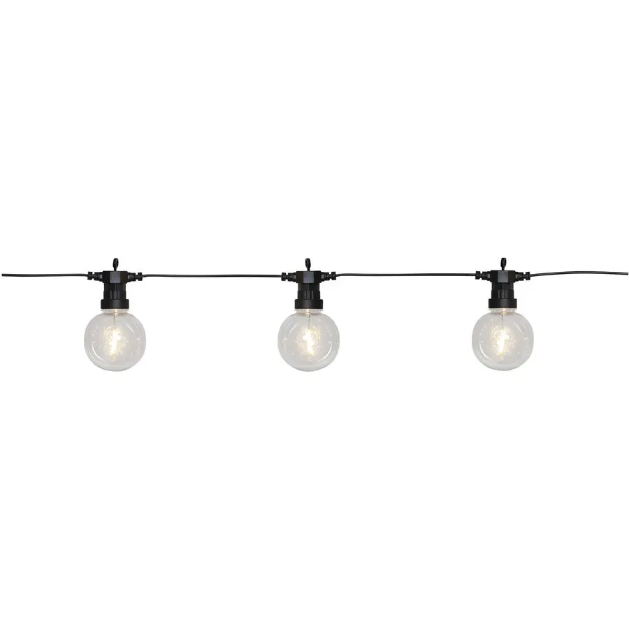 Lichterkette Big Circus Kunststoff 450 cm - Farbe: Schwarz - LED - Lichtfarbe: Warmweiss - Lichterkette- LED Energiesparlampe