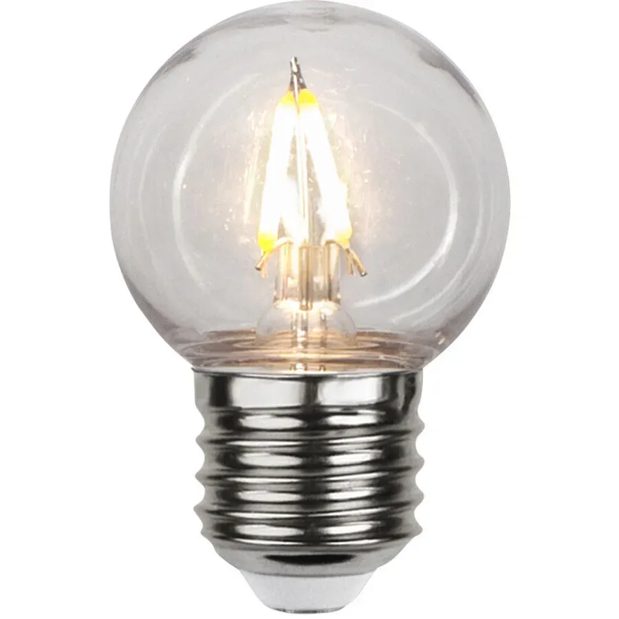 Leuchtmittel Bulb Outdoor Kunststoff E27 1.4 W - Farbe: Transparent - LED - Lichtfarbe: Extra warmweiss - Material: Polycarbonat - Leuchtmittel- LED