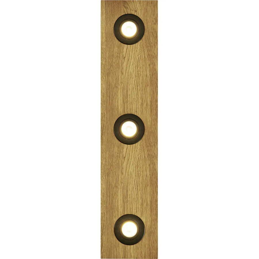 HERZBLUT Deckenlampe Lennon Schwarz Holz 72 cm 6 cm - Farbe: natur/schwarz - Material: Nickel/Holz - Deckenlampe