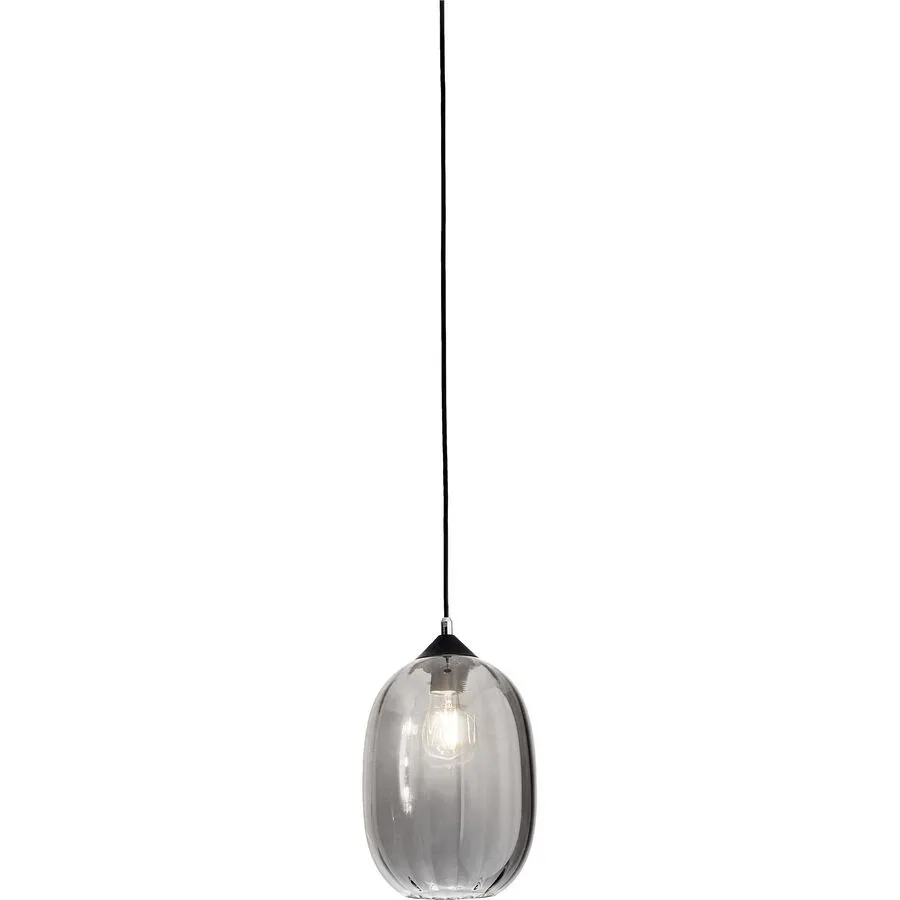 Giberti Luce Pendellampe Giulia L Grau Glas 20 cm 28 cm - Pendellampe