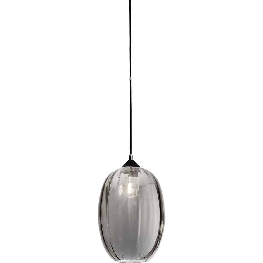 Giberti Luce Pendellampe Giulia XL Grau Glas 25 cm 36 cm - Pendellampe