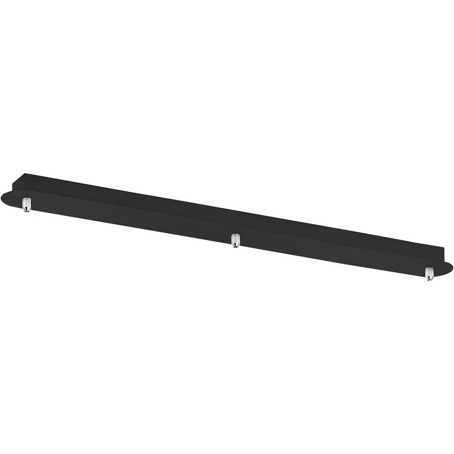 Giberti Luce Baldachin Rosone Schwarz Metall 8 cm - Baldachin