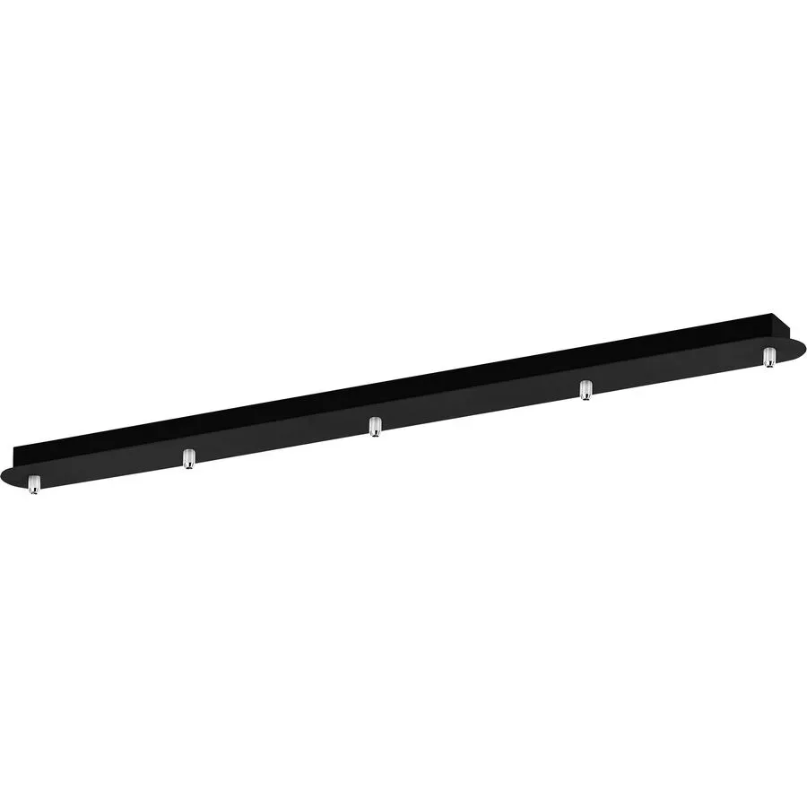 Giberti Luce Baldachin Rosone Schwarz Metall 8 cm - Baldachin