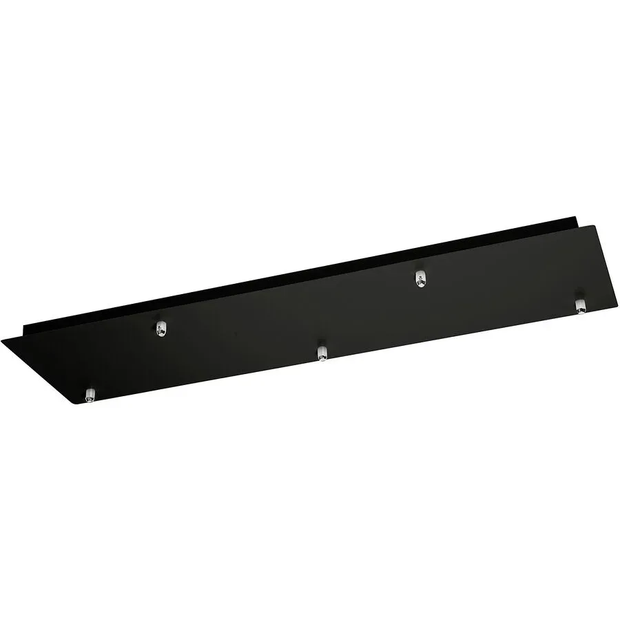 Giberti Luce Baldachin Rosone Schwarz Metall 25 cm - Baldachin