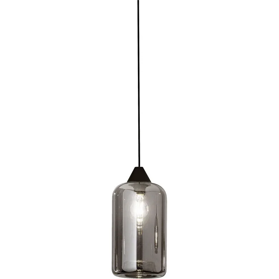 Giberti Luce Pendellampe Alessia XL Grau Glas 18 cm 31 cm - Pendellampe