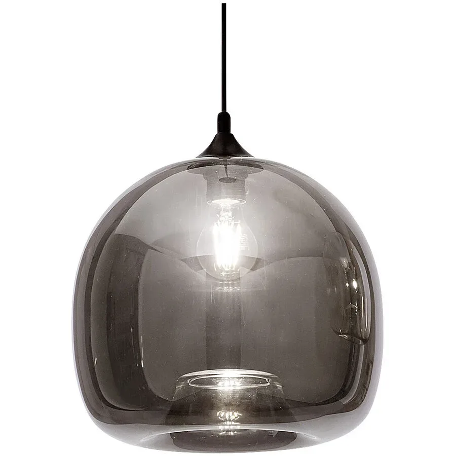 Giberti Luce Pendellampe Elisa L Grau Glas 23 cm 21 cm - Pendellampe