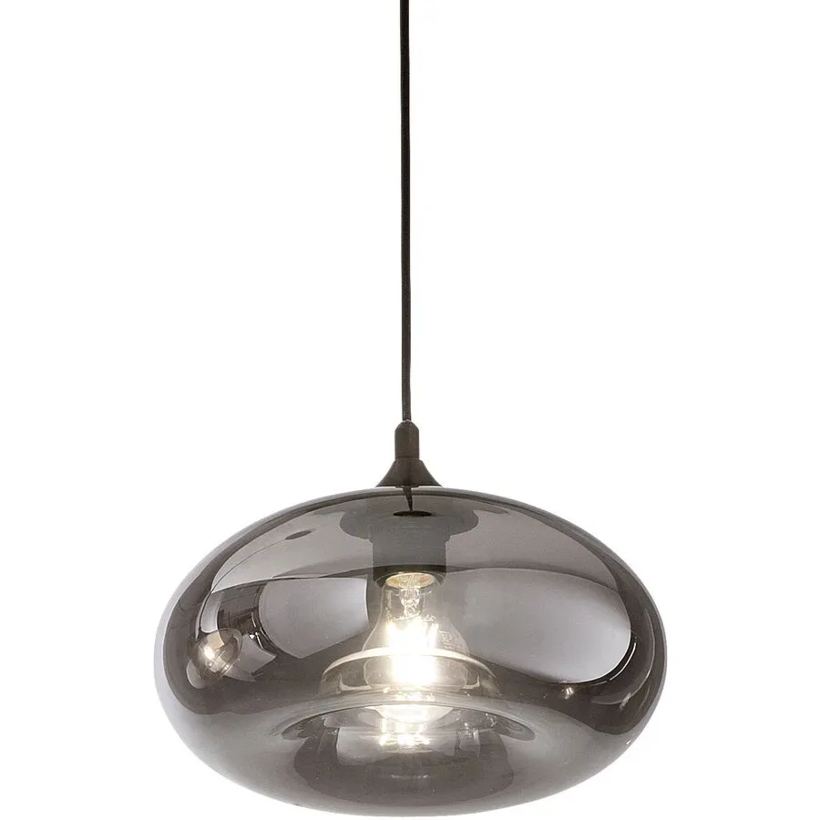 Giberti Luce Pendellampe Anna Grau Glas 27 cm 14 cm - Pendellampe