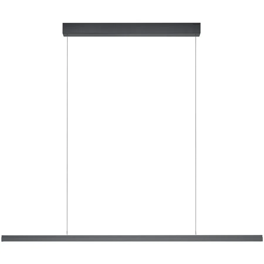 Designer-Pendellampe Bankamp L-lightLINE IV anthrazit dimmbar - Farbe: anthrazit matt eloxiert - LED - Lichtfarbe: Extra warmweiss - Tageslichtweiss -
