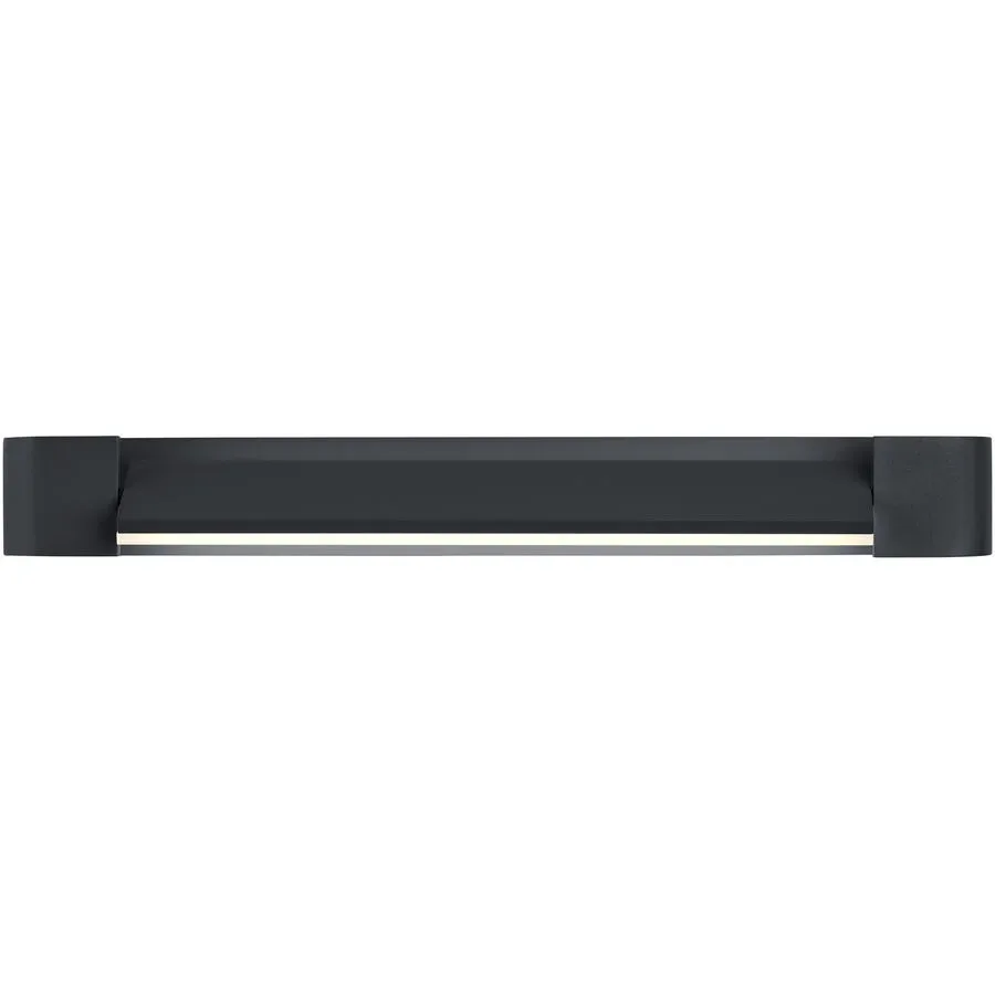 Wandlampe Box Schwarz Eisen 40 cm - LED - Lichtfarbe: Extra warmweiss - Wandlampe- LED Energiesparlampe