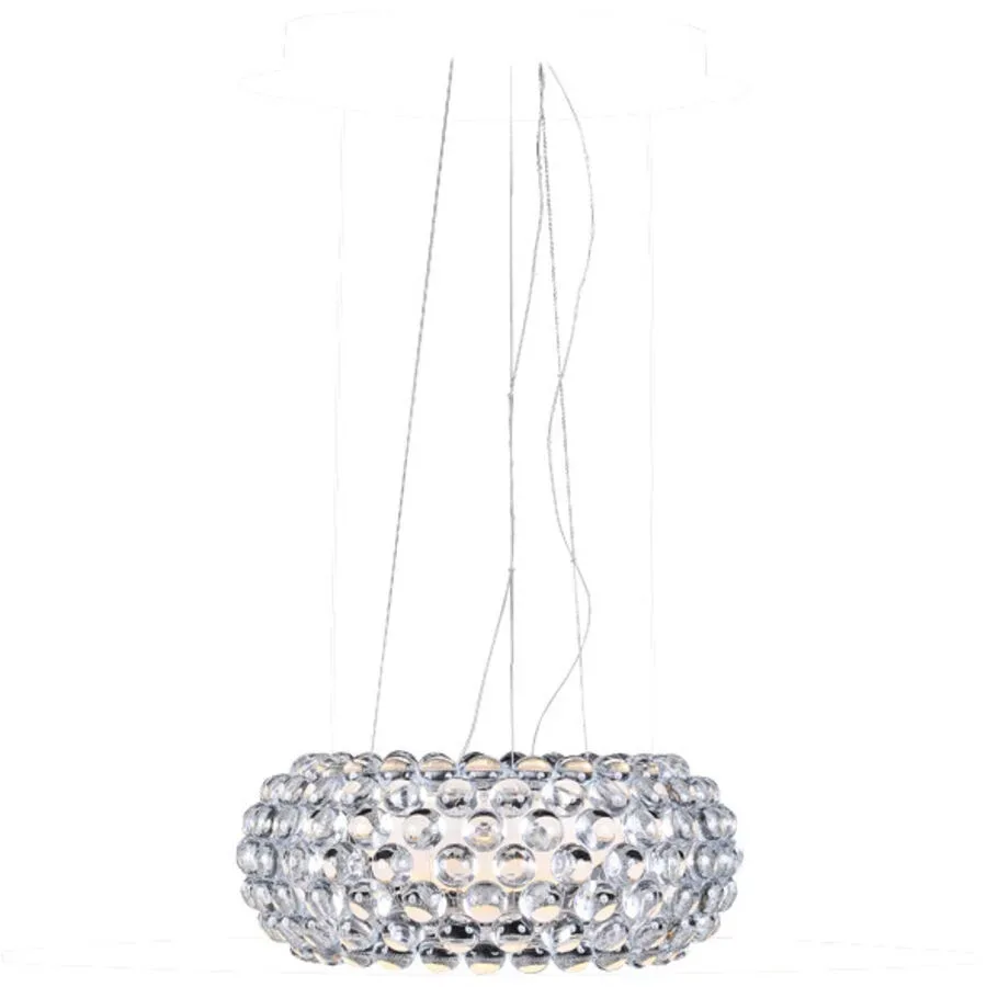 Foscarini Pendellampe Caboche Transparent Kunststoff 50 cm 20 cm - LED - Lichtfarbe: Extra warmweiss - Pendellampe- LED Energiesparlampe