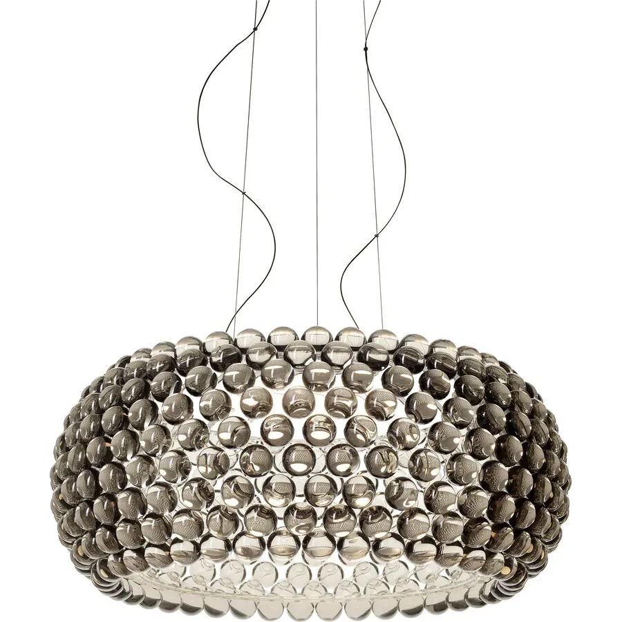 Foscarini Pendellampe Caboche Grau Kunststoff 70 cm 35 cm - LED - Lichtfarbe: Extra warmweiss - Pendellampe- LED Energiesparlampe