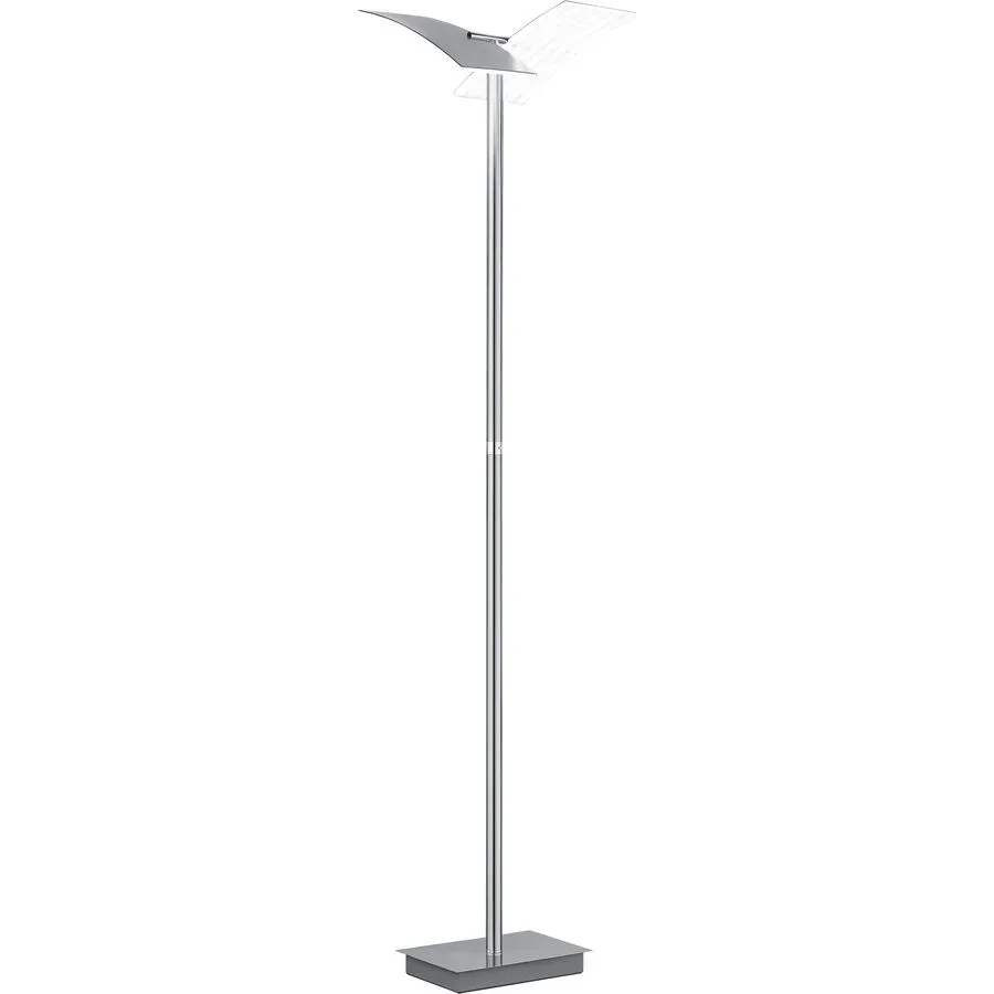 Stehlampe Felicia Silber Metall - Farbe: Nickel matt - LED - Lichtfarbe: Extra warmweiss - Helles Neutralweiss - Stehlampe- LED Energiesparlampe