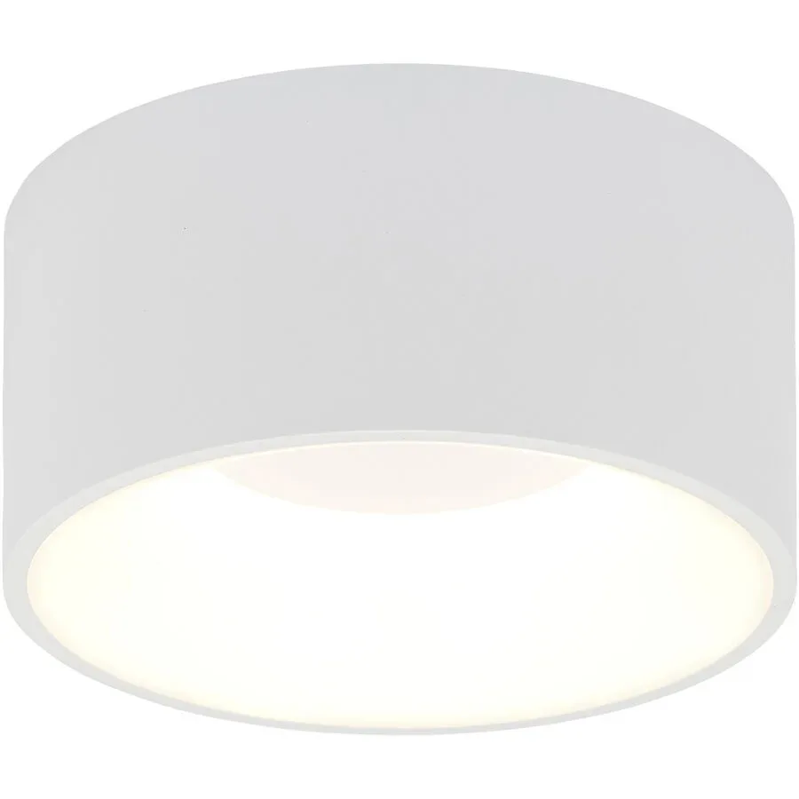 Deckenlampe Cosmo Weiss Aluminium 16 cm 8 cm - LED - Lichtfarbe: Warmweiss - Deckenlampe- LED Energiesparlampe