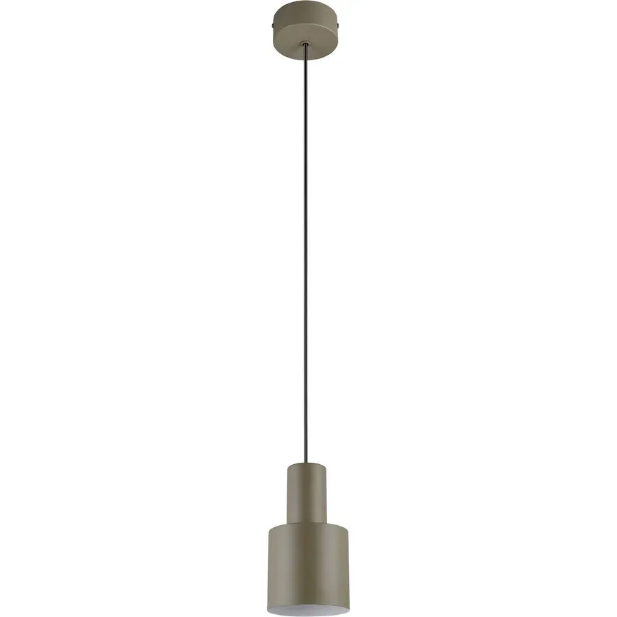 Pendellampe Bonito Braun/Grau Metall 12 cm 150 cm - Farbe: taupe - Pendellampe