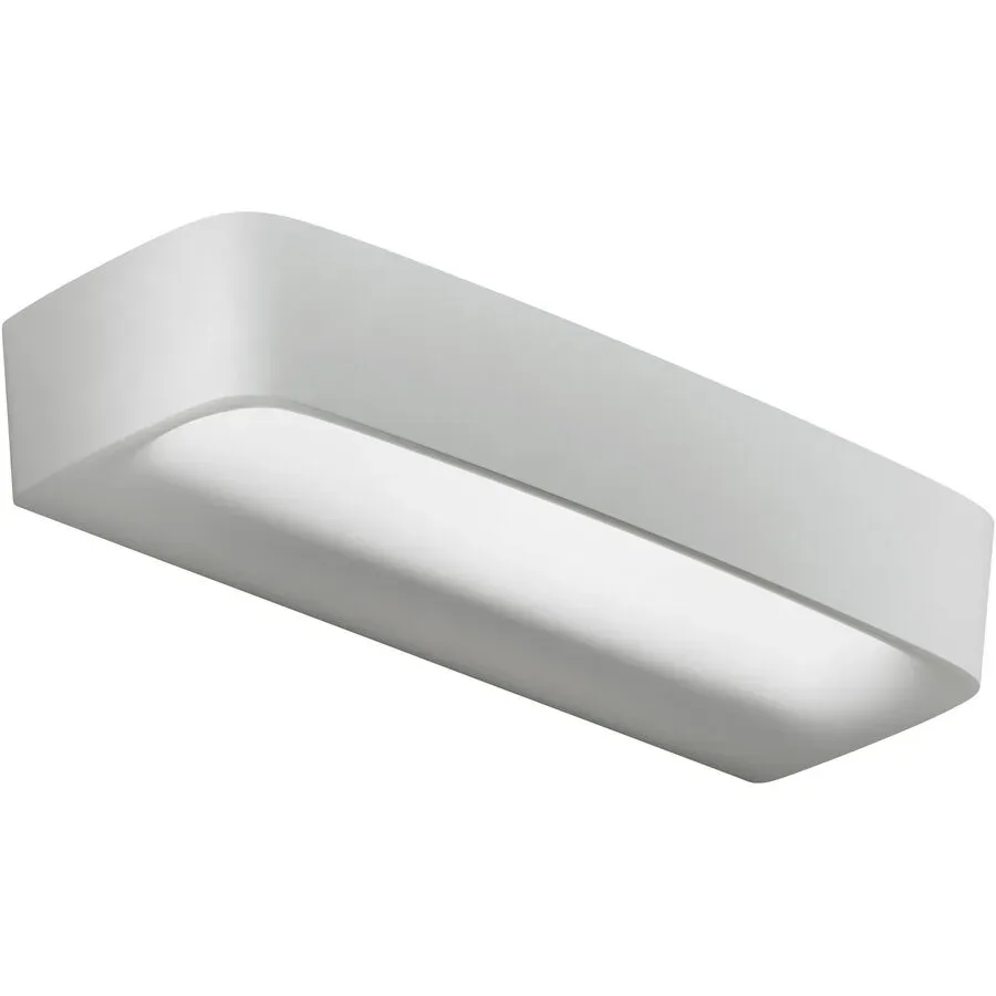 URBAN Wandlampe Aki Weiss Aluminium 35.5 cm 5.5 cm - LED - Lichtfarbe: Extra warmweiss - Wandlampe- LED Energiesparlampe