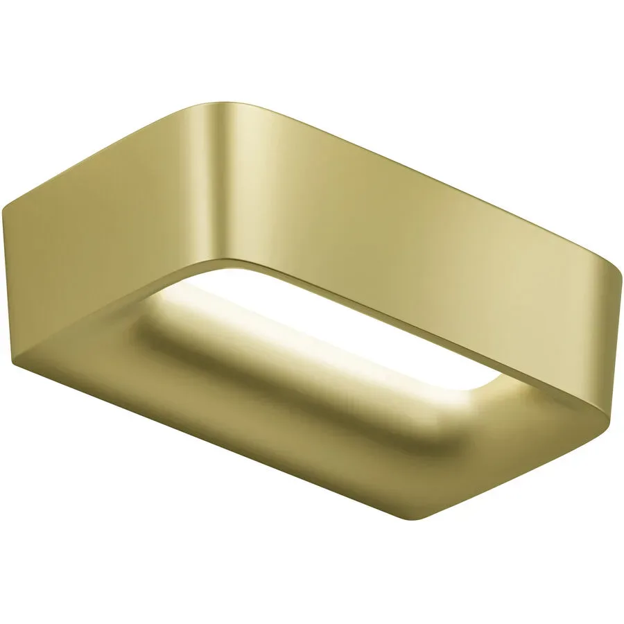 URBAN Wandlampe Aki Gold Aluminium 35.5 cm 5.5 cm - LED - Lichtfarbe: Extra warmweiss - Wandlampe- LED Energiesparlampe
