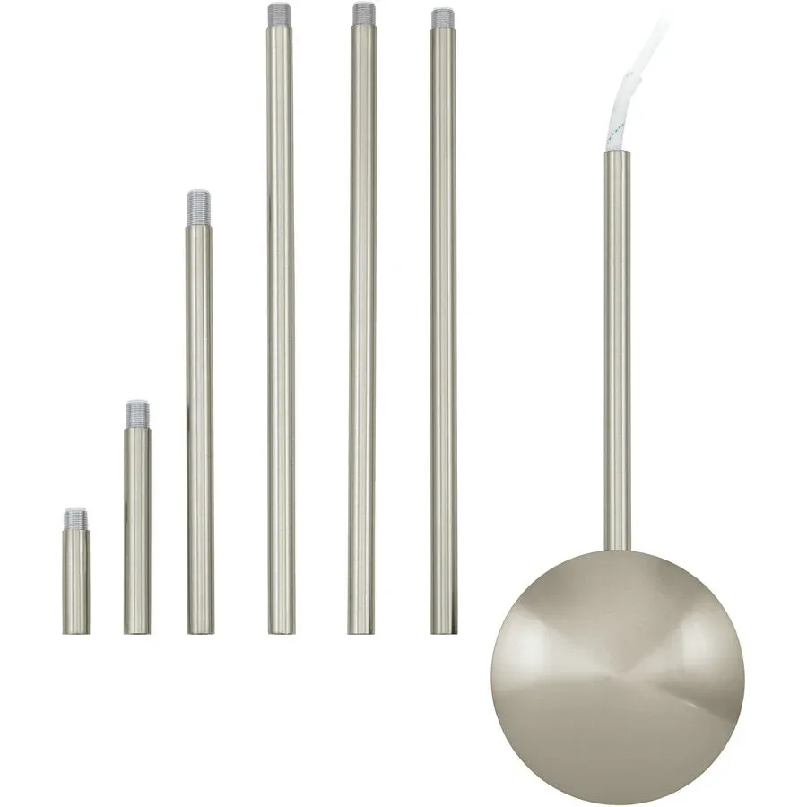 Eglo Kabelkanal Extention Grau Stahl 157 cm - Farbe: Nickel matt - Kabelkanal