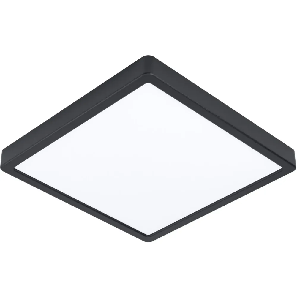 Eglo Deckenlampe Fueva 5 Schwarz Stahl 28.5 cm 3 cm - LED - Lichtfarbe: Helles Neutralweiss - Deckenlampe- LED Energiesparlampe
