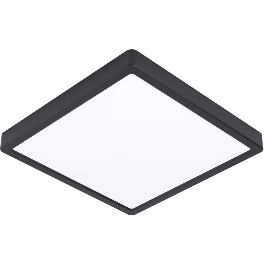 Eglo Deckenlampe Fueva 5 Schwarz Stahl 28.5 cm 3 cm - LED - Lichtfarbe: Helles Neutralweiss - Deckenlampe- LED Energiesparlampe