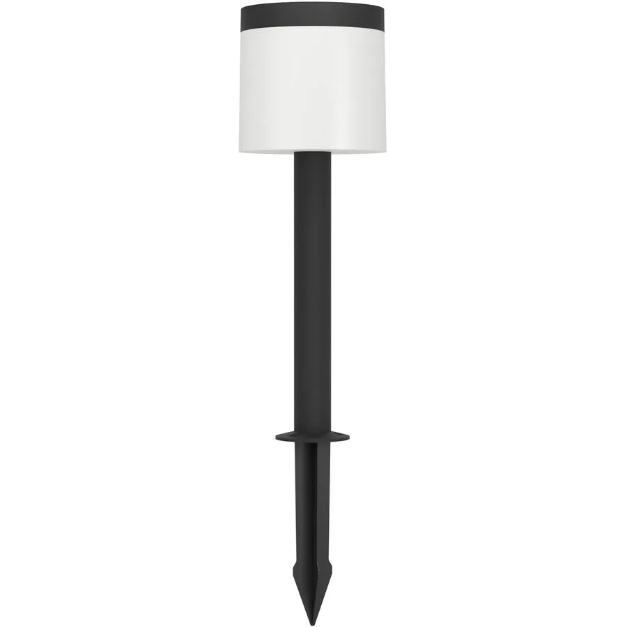 Eglo Solaraussenlampe Pantete Schwarz Kunststoff 65 cm - Lichtfarbe: Warmweiss - Solaraussenlampe