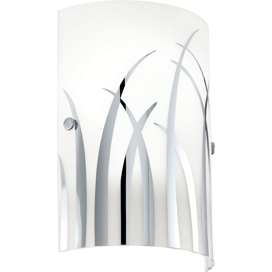 Eglo Wandlampe Rivato Weiss/Grau Stahl 25 cm - Farbe: weiss/chrom