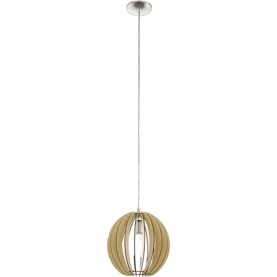 Eglo Pendellampe Cossano Grau Stahl 130 cm - Farbe: Nickel matt - Pendellampe
