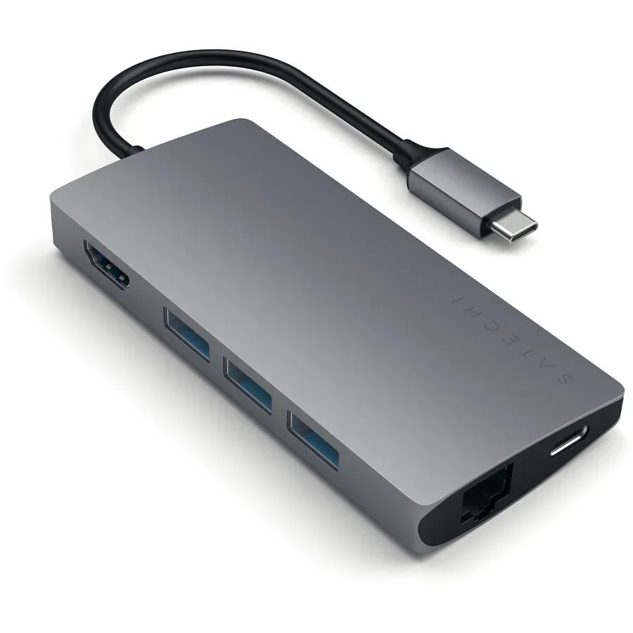 Multiport Satechi Grau - Farbe: graphit - Material: Aluminium - Multiport