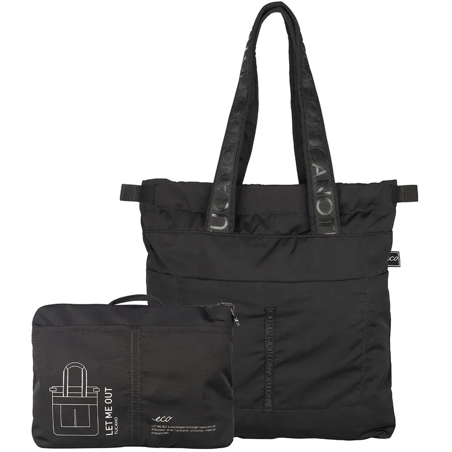 TUCANO Tasche FOLDABLE Schwarz Stoff - Tasche