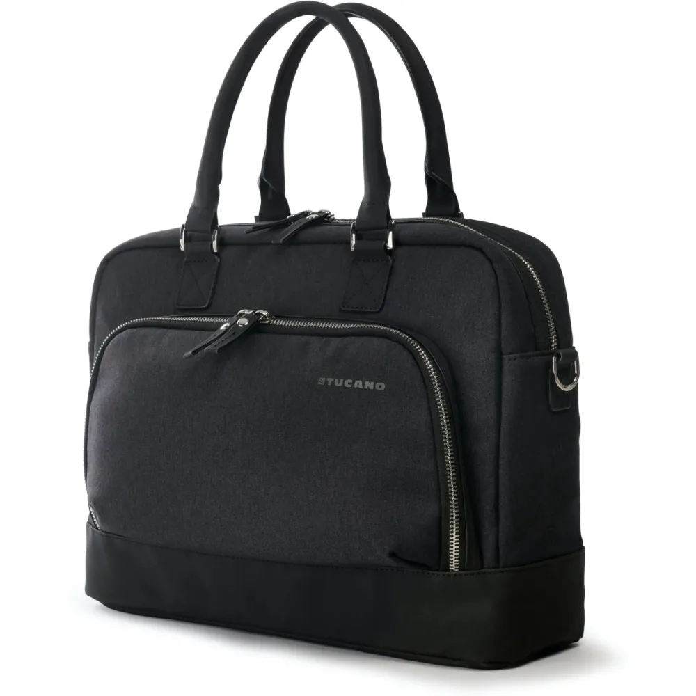 TUCANO Laptop-Tasche Nota Schwarz Stoff - Laptop-Tasche