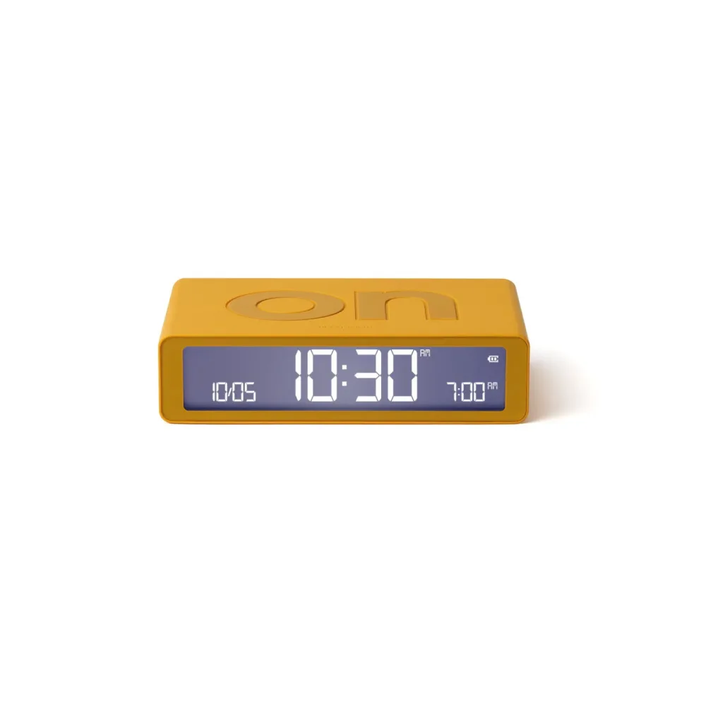 LEXON Wecker Flip Classic LR157J9 gelb, USB-C