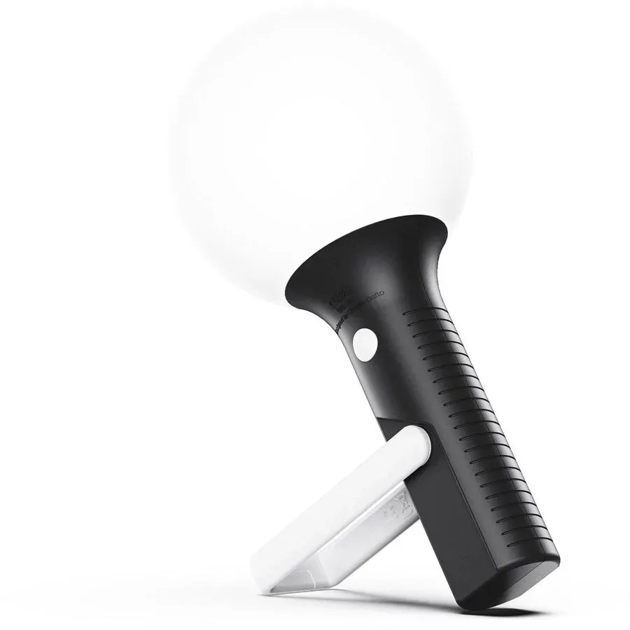Lexon Tischlampe Bolla+ Weiss/Schwarz Kunststoff 11.5 cm 28.2 cm - LED - Lichtfarbe: Warmweiss - Kaltes Tagesweiss - Tischlampe- LED Energiesparlampe