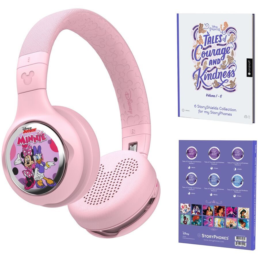 STORYPHONES Kopfhörer + 7 Disney StoryShields - Farbe: rosa