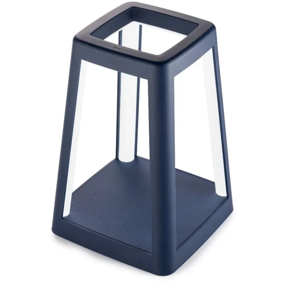 Lexon Tischlampe Lantern Blau 14.4 cm 21.2 cm - Farbe: Dunkelblau - Lichtfarbe: Warmweiss - Kaltes Tagesweiss - Tischlampe