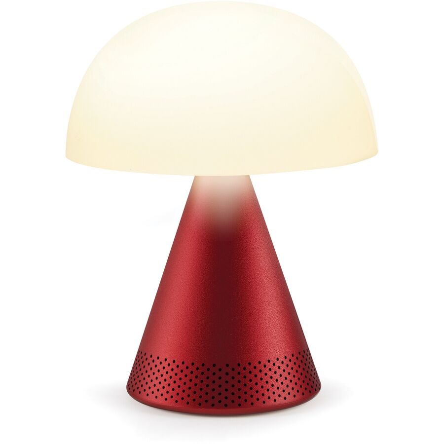 Lexon Mina L Audio - Farbe: rot - Lichtfarbe: Warmweiss – Kaltweiss