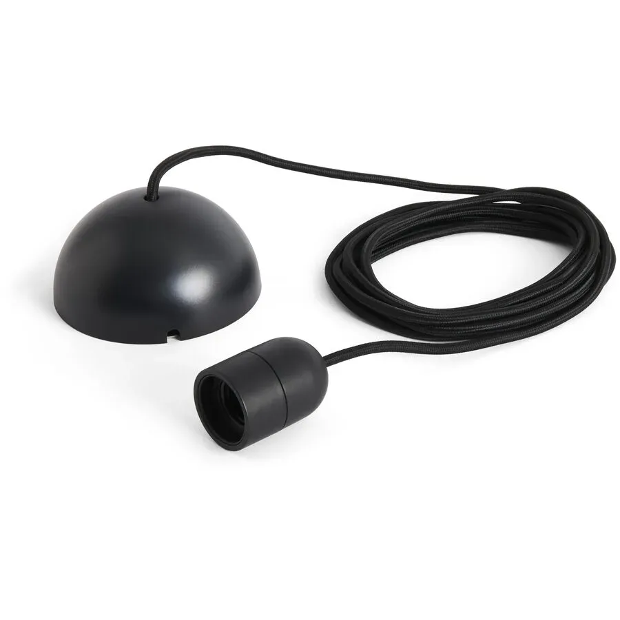 Designer-Pendellampenfassung HAY Common E27 schwarz - Material: Kunststoff - Lampenfassung