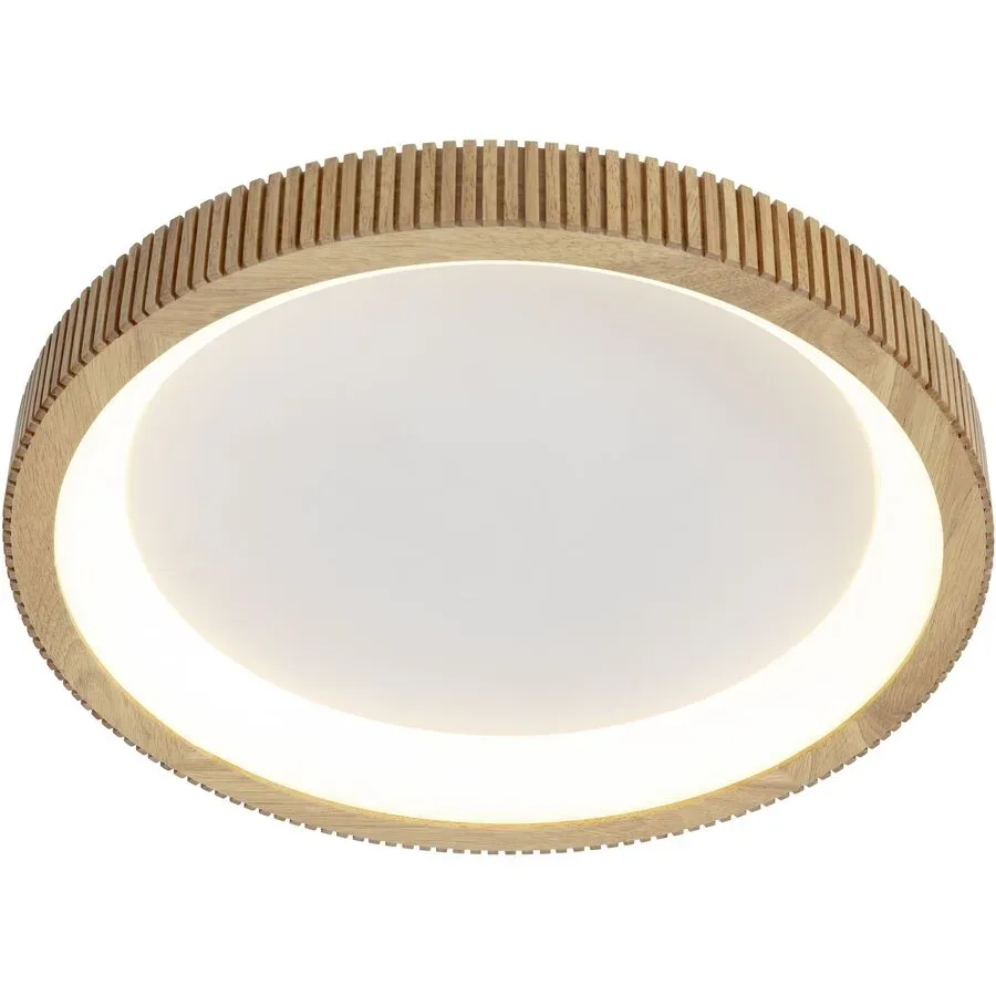 Deckenlampe Casina Weiss Holz/Kunststoff 50 cm 12 cm - LED - Lichtfarbe: Extra warmweiss - Deckenlampe- LED Energiesparlampe