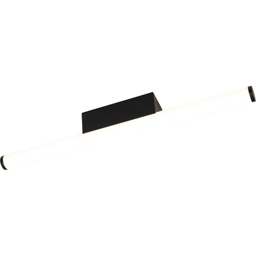 Wandlampe Bellagio Schwarz Kunststoff/Metall 61 cm 6 cm - LED - Lichtfarbe: Warmweiss - Material: Metall/Kunststoff - Wandlampe- LED Energiesparlampe