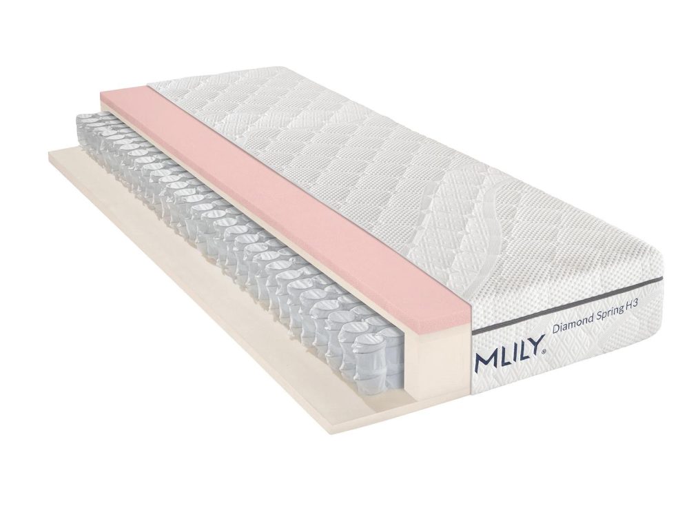 MLILY Diamond Spring Taschenfederkernmatratze 23 cm H3 090x200cm