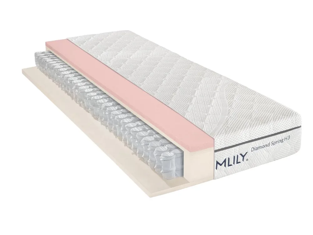 MLILY Diamond Spring Taschenfederkernmatratze 23 cm H4 090x200cm