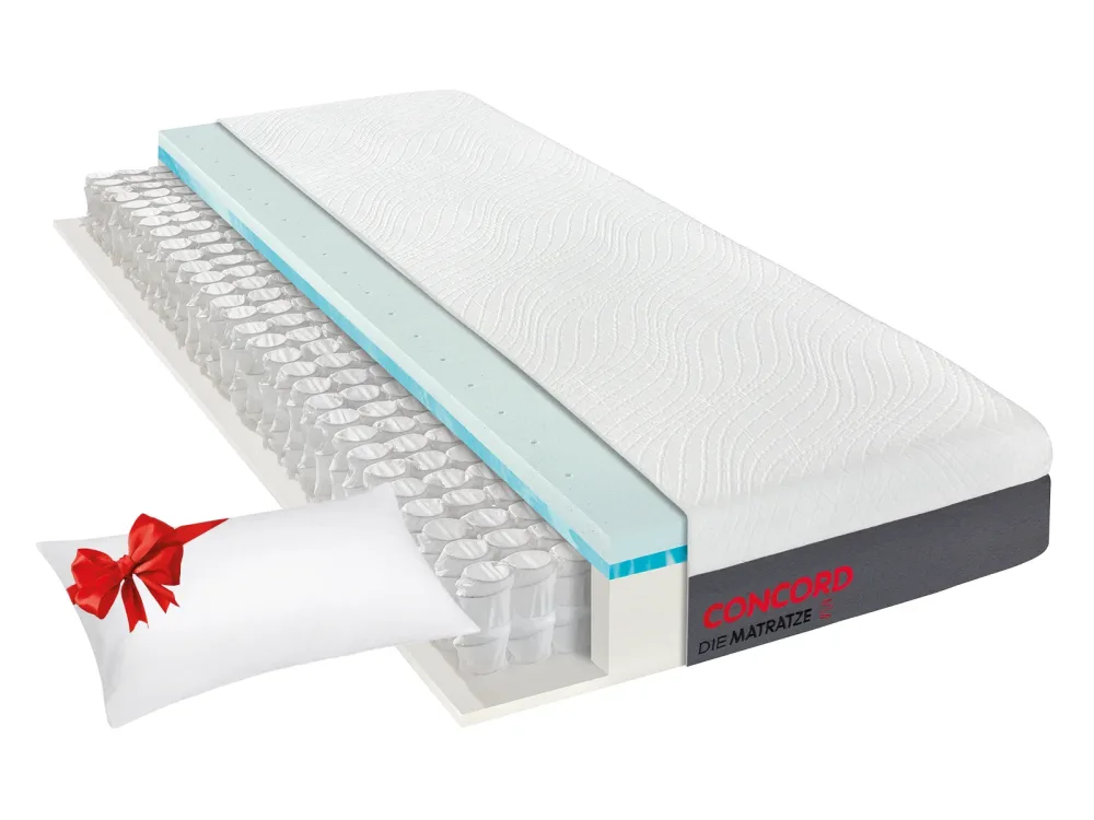 CONCORD DIE MATRATZE Taschenfederkern 24 cm Universalhärtegrad 120x200cm