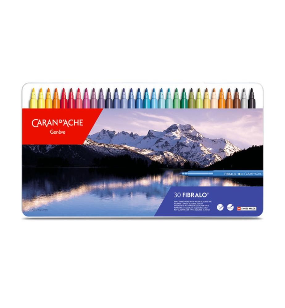 CARAN D'A Filzstift Fibralo M 185.330 30-farbig assortiert