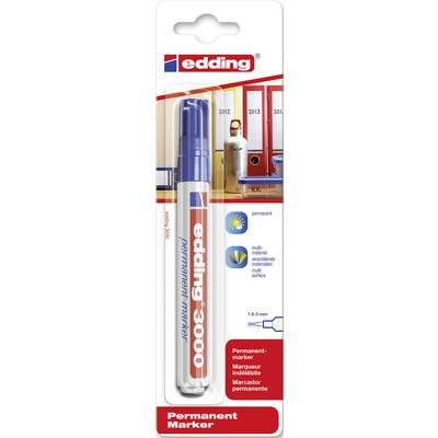 EDDING Permanent Marker 3000 1.5-3mm 3000-3 blau, wasserfest