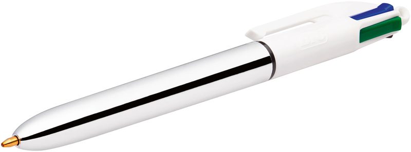 BIC 902126 Clip-on retractable ballpoint pen Schwarz, Blau, Grün, Rot 1Stück(e) Kugelschreiber