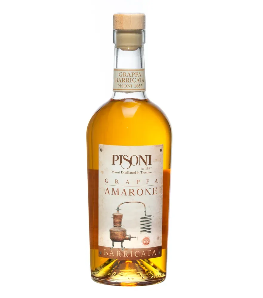 Pisoni Grappa Amarone Barricata / 45 % Vol. / 0,7 Liter-Flasche