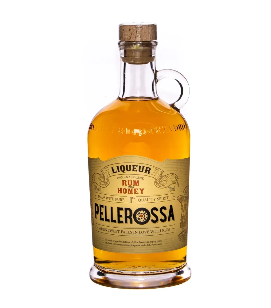 Marzadro Pellerossa Liqueur mit Honig und Rum / 30 % Vol. / 0,7 Liter-Flasche