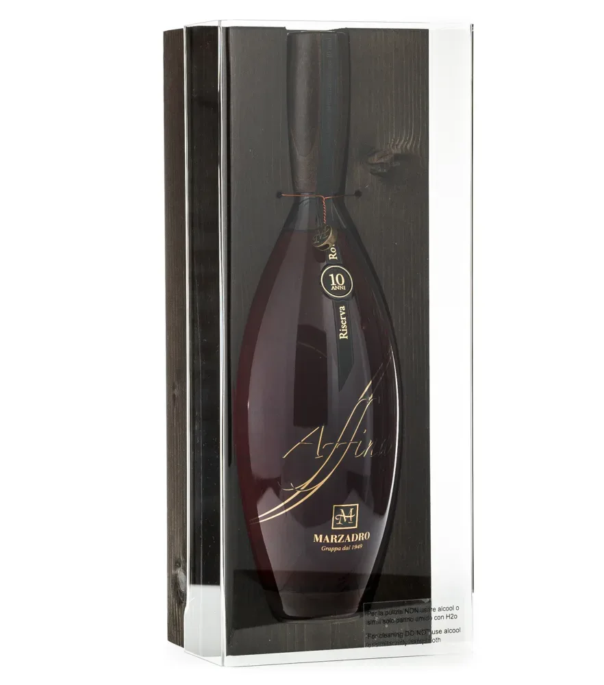 Marzadro Affina Riserva Rovere / 46,5 % Vol. / 1,0 Liter-Flasche in Holzkiste