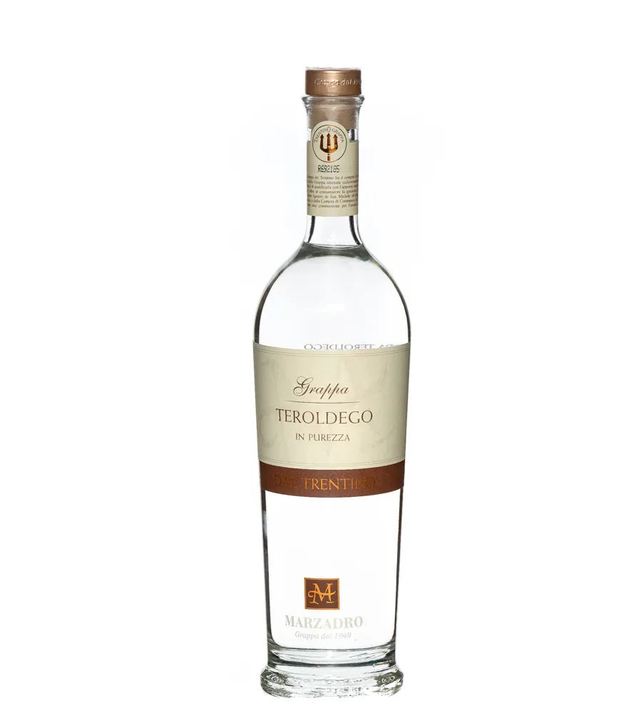 Marzadro Grappa Teroldego in Purezza / 41 % Vol. / 0,7 Liter-Flasche
