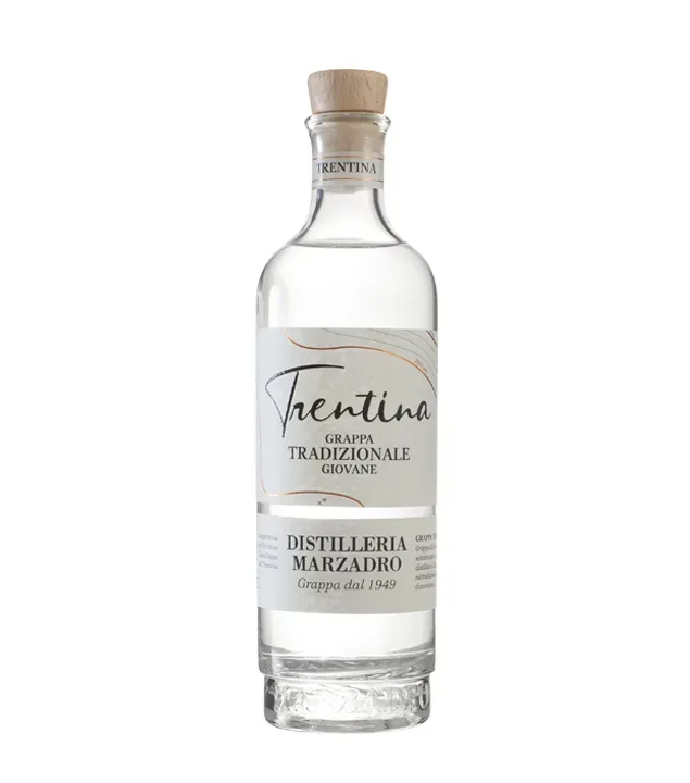 Marzadro: La Trentina Tradizionale Grappa giovane / 41 % Vol. / 0,2 Liter-Flasche